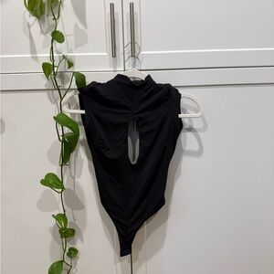 Oh Polly Black Cutout Bodysuit